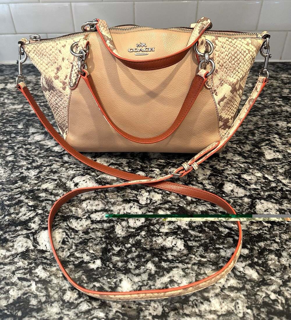 Coach F13692 Exotic Kelsey Leather Satchel w/Crossbody Strap, No Hang Tag CLEAN!
